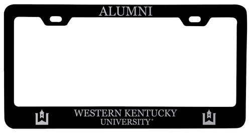 Western Kentucky Hilltoppers Alumni Engraved Metal License Plate Frame Black Officially Licensed