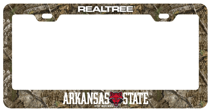 Arkansas State Officially Licensed Realtree Camo License Plate Frame 