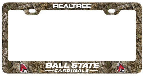 Ball State University Officially Licensed Realtree Camo License Plate Frame 