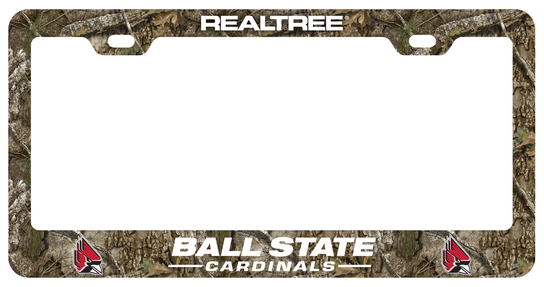 Ball State University Officially Licensed Realtree Camo License Plate Frame 