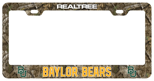 Baylor Bears Officially Licensed Realtree Camo License Plate Frame 