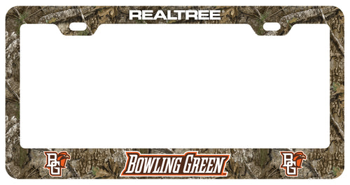 Bowling Green Falcons Officially Licensed Realtree Camo License Plate Frame 