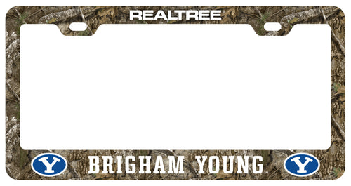 Brigham Young Cougars Officially Licensed Realtree Camo License Plate Frame 