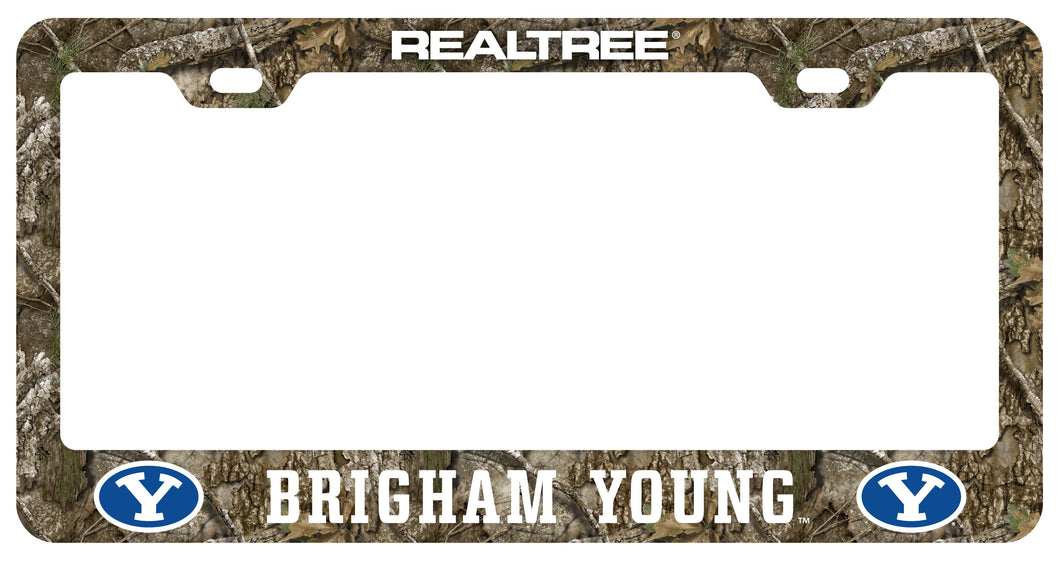 Brigham Young Cougars Officially Licensed Realtree Camo License Plate Frame 