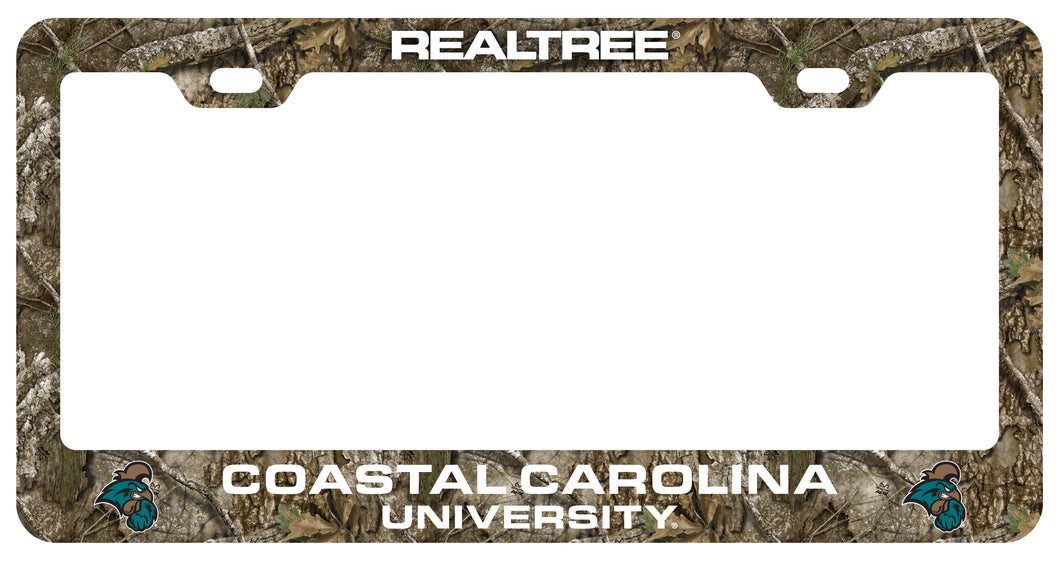 Coastal Carolina University Officially Licensed Realtree Camo License Plate Frame 
