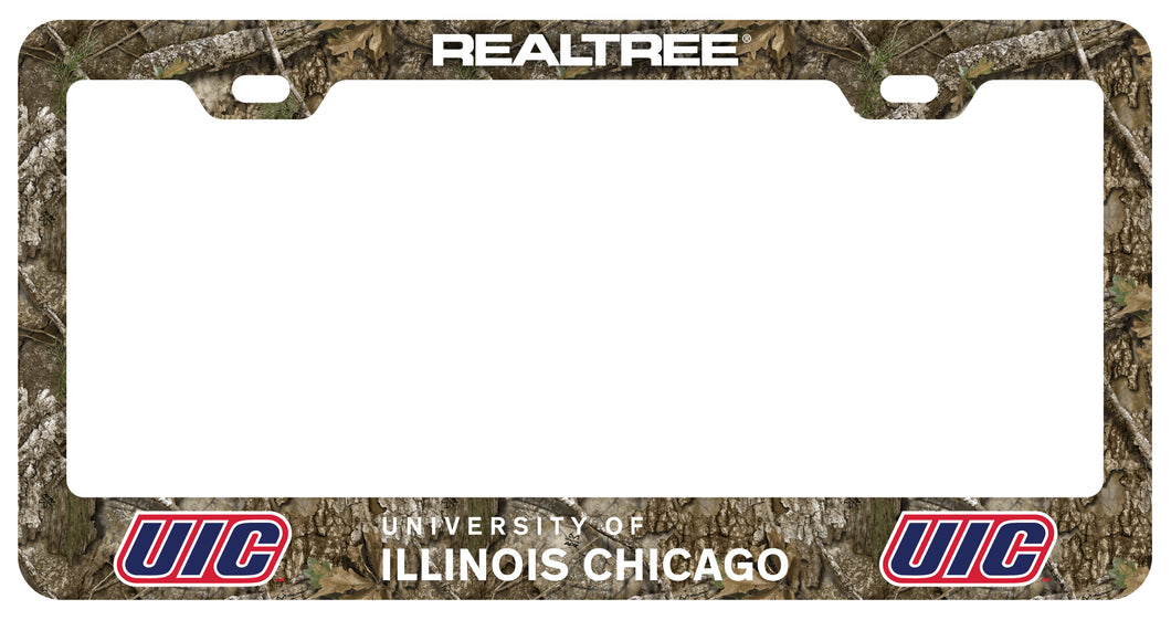 University of Illinois at Chicago Officially Licensed Realtree Camo License Plate Frame 