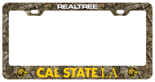California State University Los Angeles Officially Licensed Realtree Camo License Plate Frame 