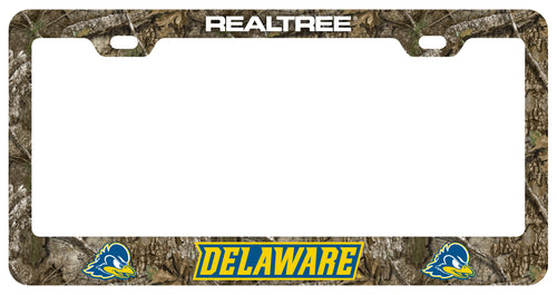Delaware Blue Hens Officially Licensed Realtree Camo License Plate Frame 