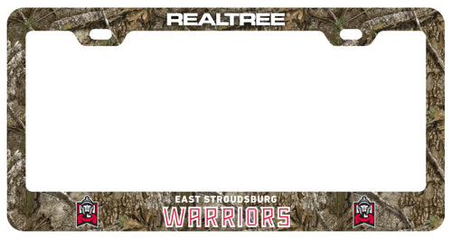 East Stroudsburg University Officially Licensed Realtree Camo License Plate Frame 