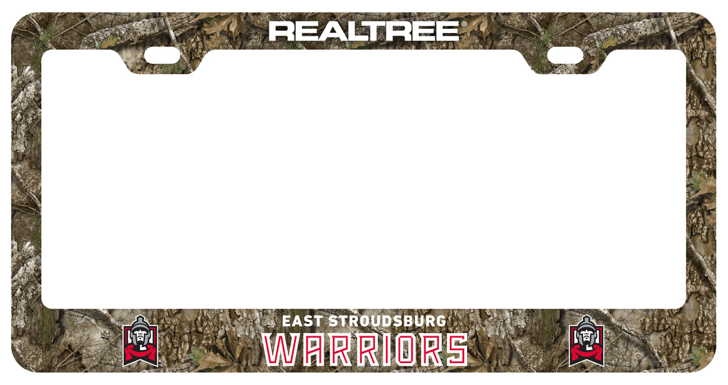 East Stroudsburg University Officially Licensed Realtree Camo License Plate Frame 