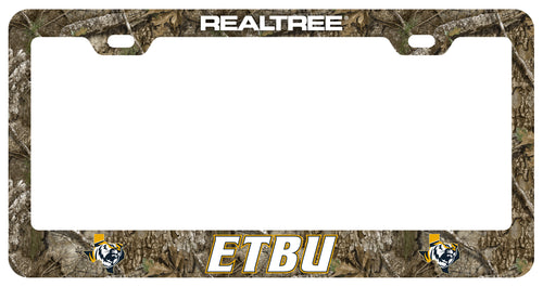 East Texas Baptist University Officially Licensed Realtree Camo License Plate Frame 