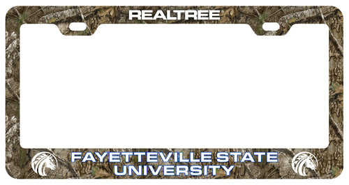 Fayetteville State University Officially Licensed Realtree Camo License Plate Frame 