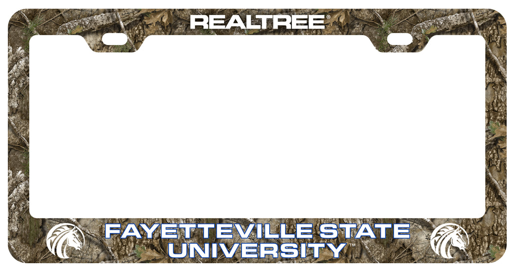Fayetteville State University Officially Licensed Realtree Camo License Plate Frame 
