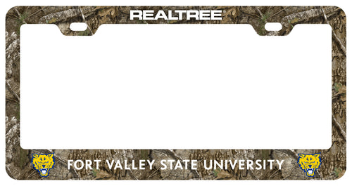 Fort Valley State University Officially Licensed Realtree Camo License Plate Frame 