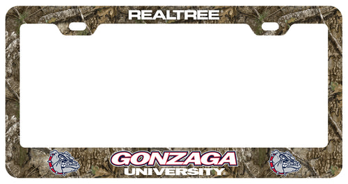 Gonzaga Bulldogs Officially Licensed Realtree Camo License Plate Frame 
