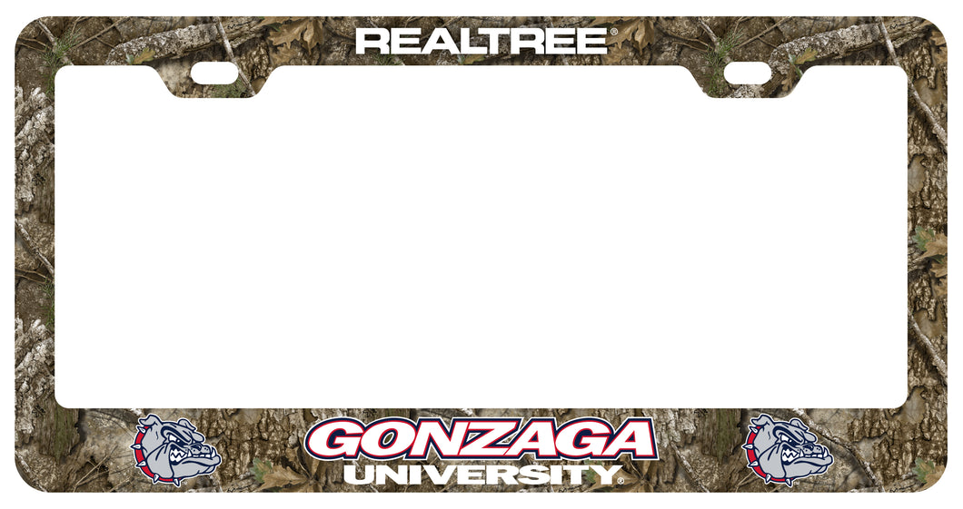 Gonzaga Bulldogs Officially Licensed Realtree Camo License Plate Frame 