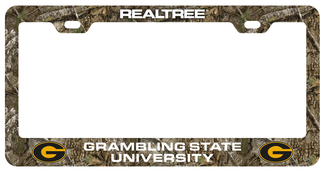 Grambling State Tigers Officially Licensed Realtree Camo License Plate Frame 