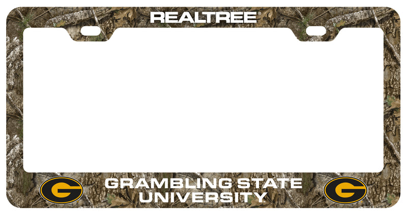 Grambling State Tigers Officially Licensed Realtree Camo License Plate Frame 