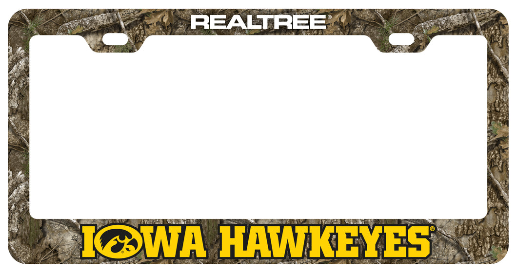 Iowa Hawkeyes Officially Licensed Realtree Camo License Plate Frame 