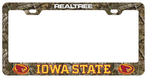 Iowa State Cyclones Officially Licensed Realtree Camo License Plate Frame 