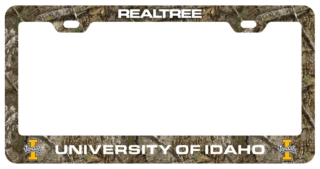 Idaho Vandals Officially Licensed Realtree Camo License Plate Frame 