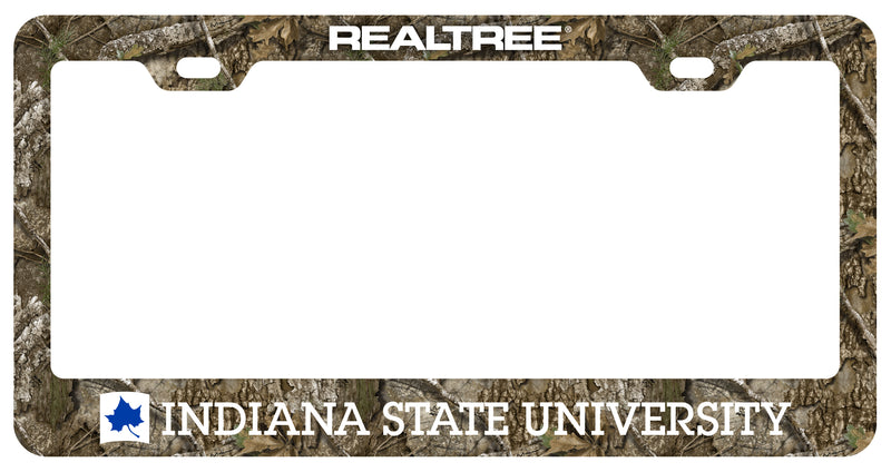 Indiana State University Officially Licensed Realtree Camo License Plate Frame 