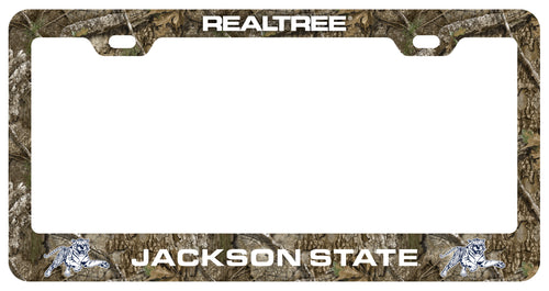Jackson State University Officially Licensed Realtree Camo License Plate Frame 