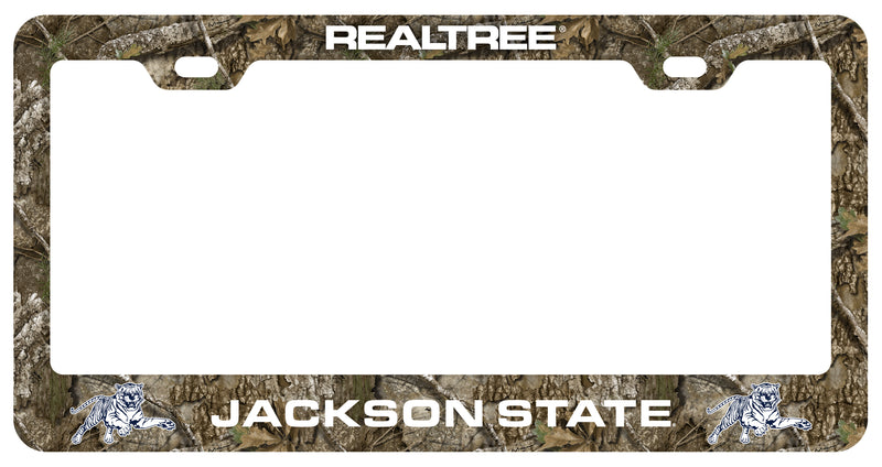 Jackson State University Officially Licensed Realtree Camo License Plate Frame 