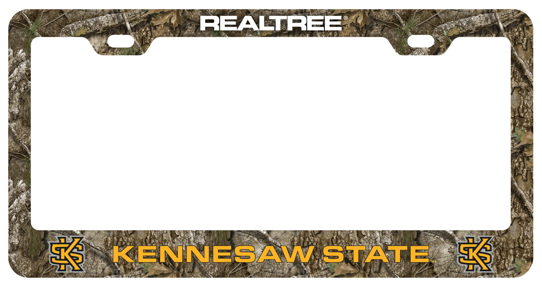 Kennesaw State University Officially Licensed Realtree Camo License Plate Frame 
