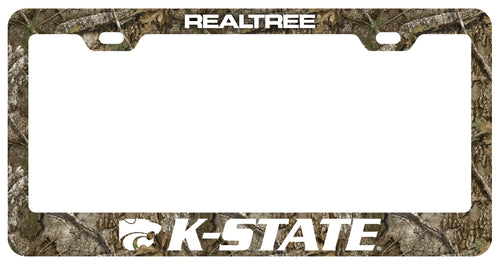 Kansas State Wildcats Officially Licensed Realtree Camo License Plate Frame 