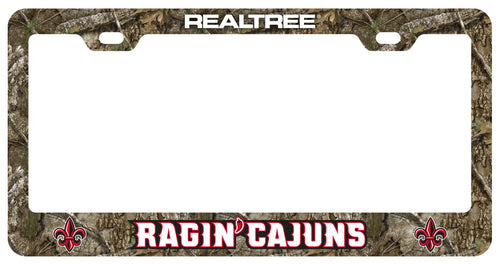 Louisiana at Lafayette Ragin' Cajuns Officially Licensed Realtree Camo License Plate Frame 