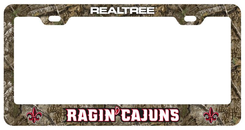 Louisiana at Lafayette Ragin' Cajuns Officially Licensed Realtree Camo License Plate Frame 
