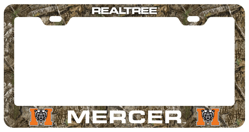 Mercer University Officially Licensed Realtree Camo License Plate Frame 