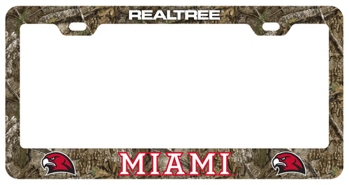 Miami University of Ohio Officially Licensed Realtree Camo License Plate Frame 