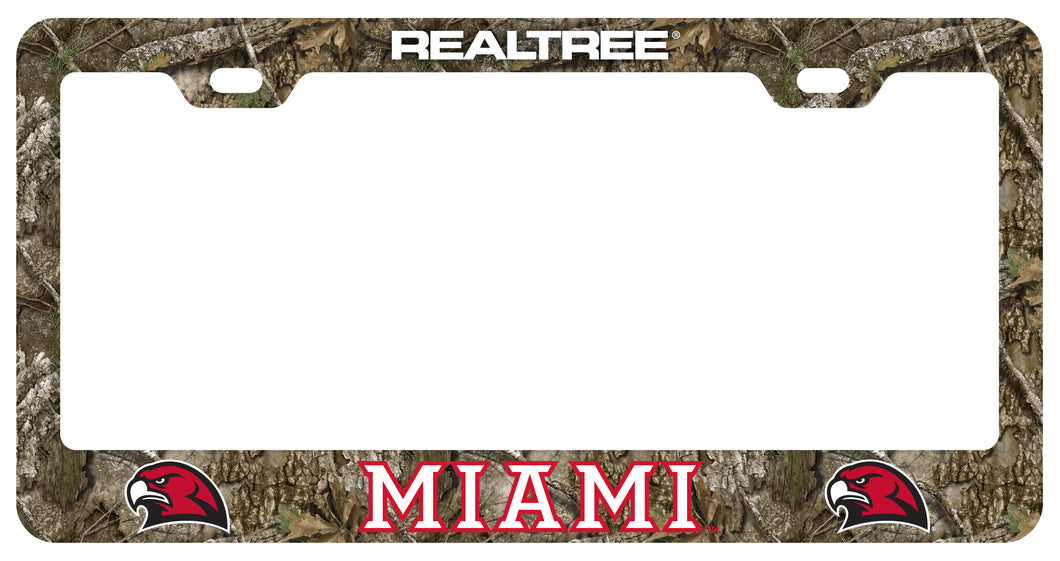 Miami University of Ohio Officially Licensed Realtree Camo License Plate Frame 