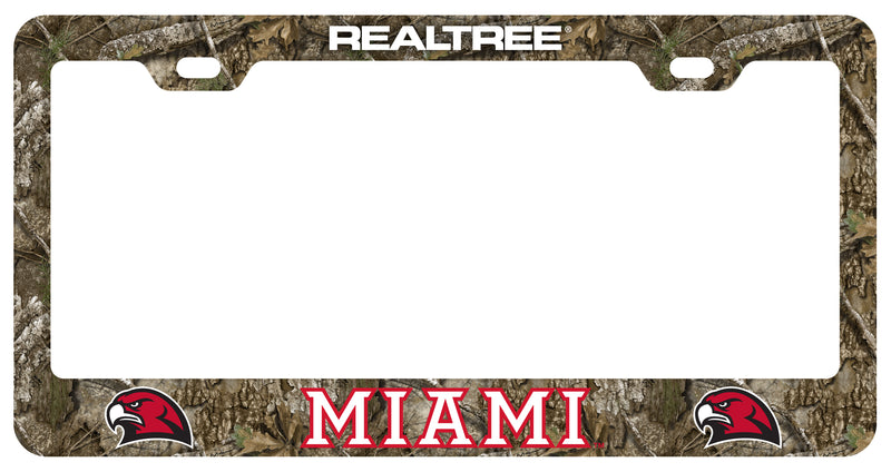 Miami University of Ohio Officially Licensed Realtree Camo License Plate Frame 
