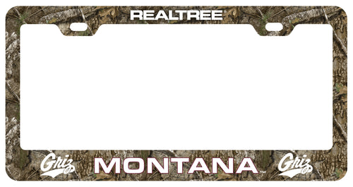 Montana University Officially Licensed Realtree Camo License Plate Frame 