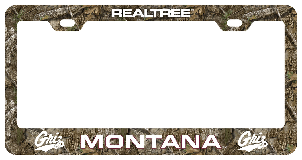 Montana University Officially Licensed Realtree Camo License Plate Frame 