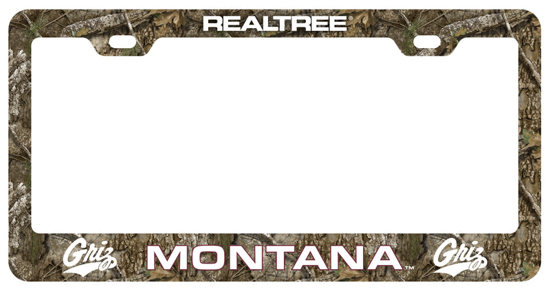 Montana University Officially Licensed Realtree Camo License Plate Frame 