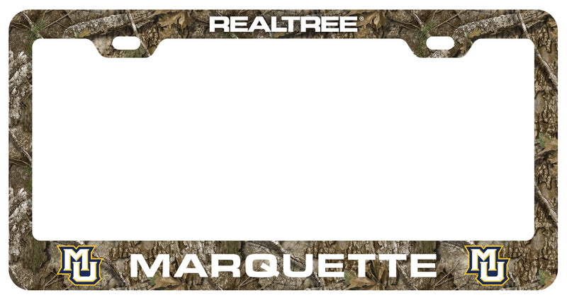 Marquette Golden Eagles Officially Licensed Realtree Camo License Plate Frame 