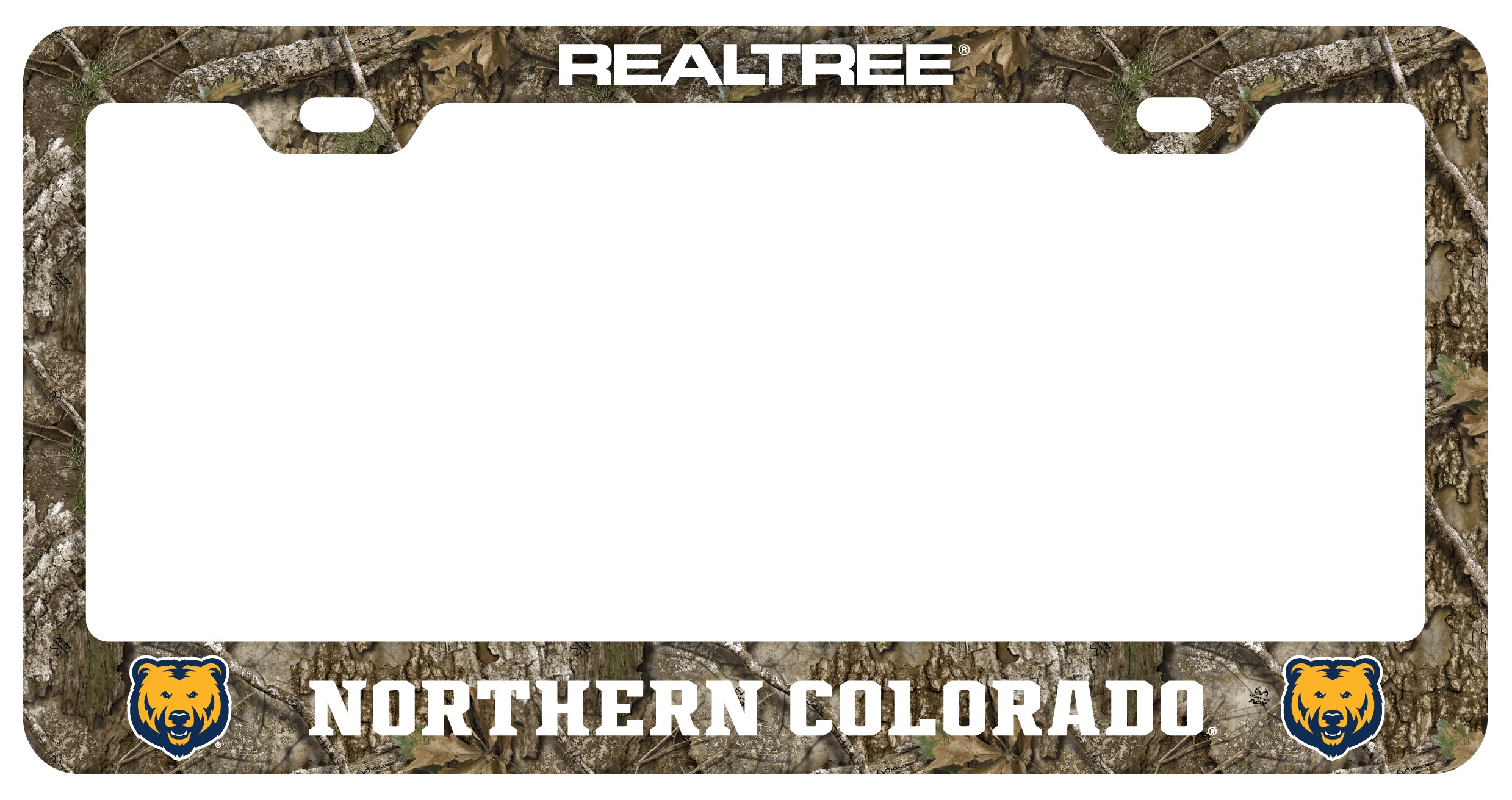 Northern Colorado Bears Officially Licensed Realtree Camo License Plate ...
