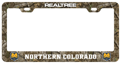 Northern Colorado Bears Officially Licensed Realtree Camo License Plate Frame 