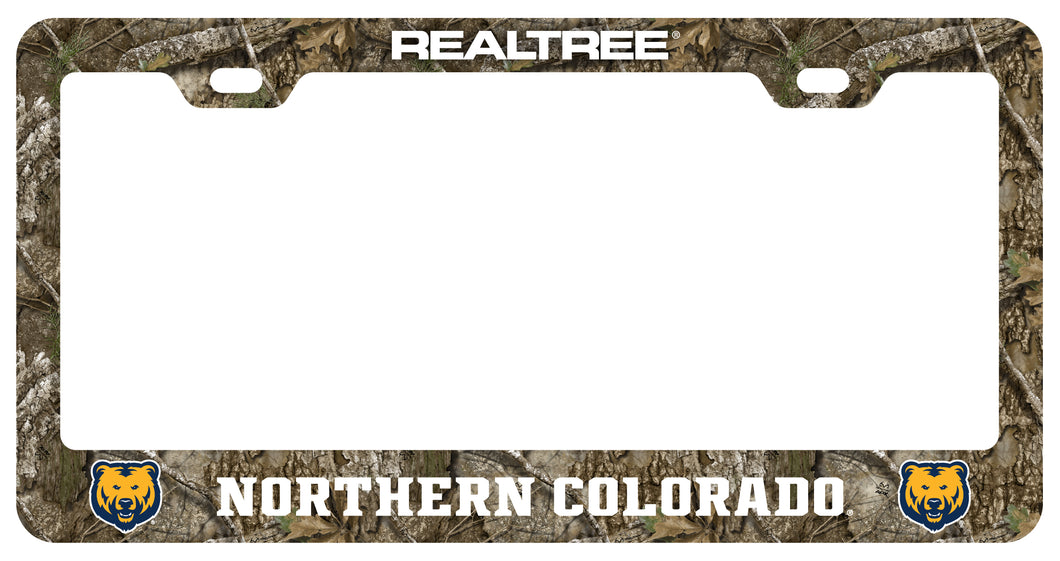 Northern Colorado Bears Officially Licensed Realtree Camo License Plate Frame 