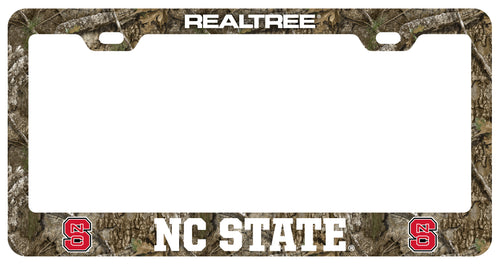 NC State Wolfpack Officially Licensed Realtree Camo License Plate Frame 