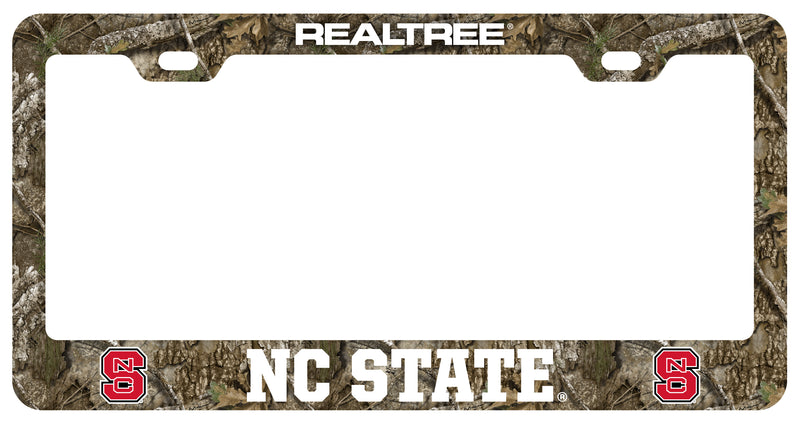 NC State Wolfpack Officially Licensed Realtree Camo License Plate Frame 