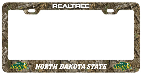 North Dakota State Bison Officially Licensed Realtree Camo License Plate Frame 