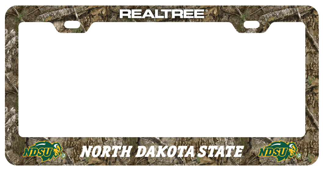 North Dakota State Bison Officially Licensed Realtree Camo License Plate Frame 