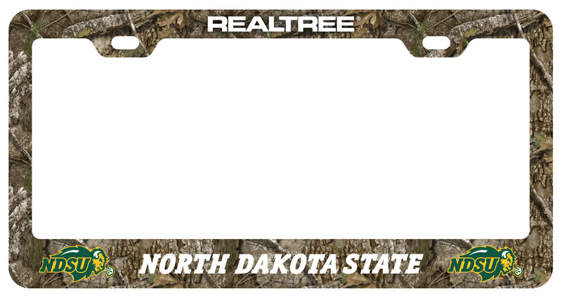North Dakota State Bison Officially Licensed Realtree Camo License Plate Frame 