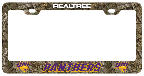Northern Iowa Panthers Officially Licensed Realtree Camo License Plate Frame 