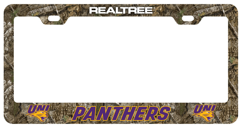 Northern Iowa Panthers Officially Licensed Realtree Camo License Plate Frame 